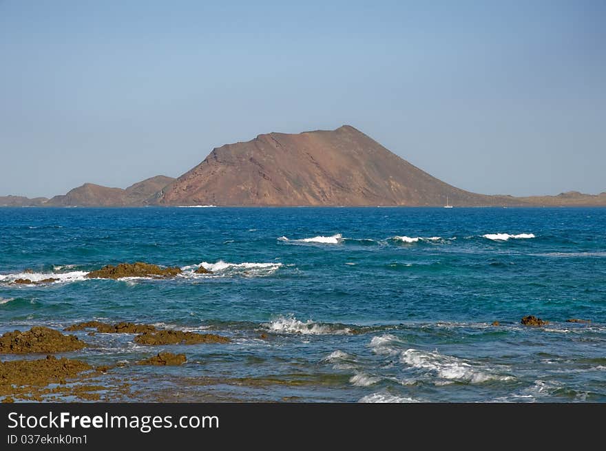 Island of Los Lobos near Corralejo, Fuerteventura.