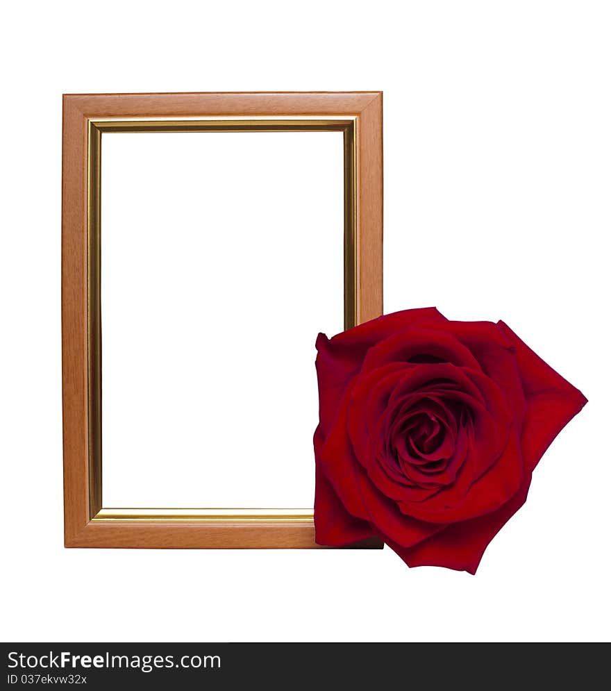 Frame with a rose