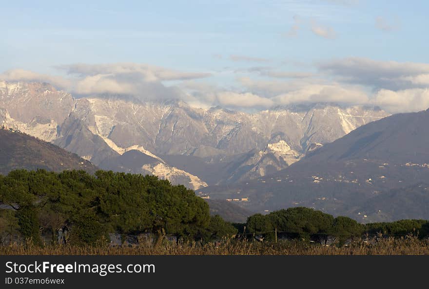 View of appennini mountains,in italy. View of appennini mountains,in italy