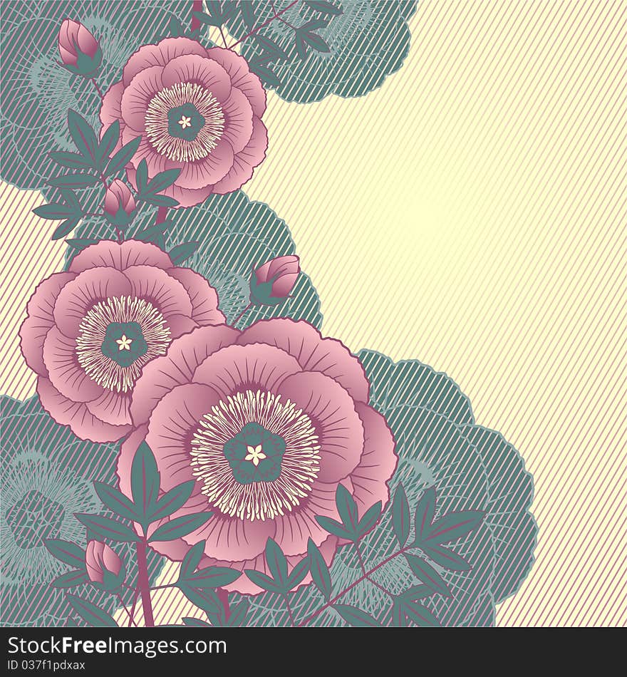 Vector Floral background for design