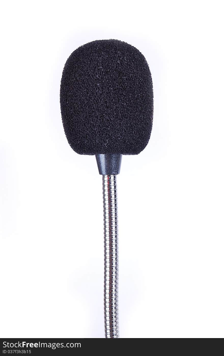 Black microphone