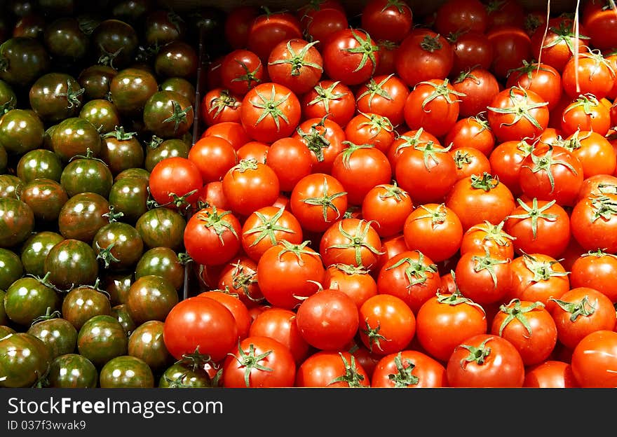 Background of fresh tomatoes