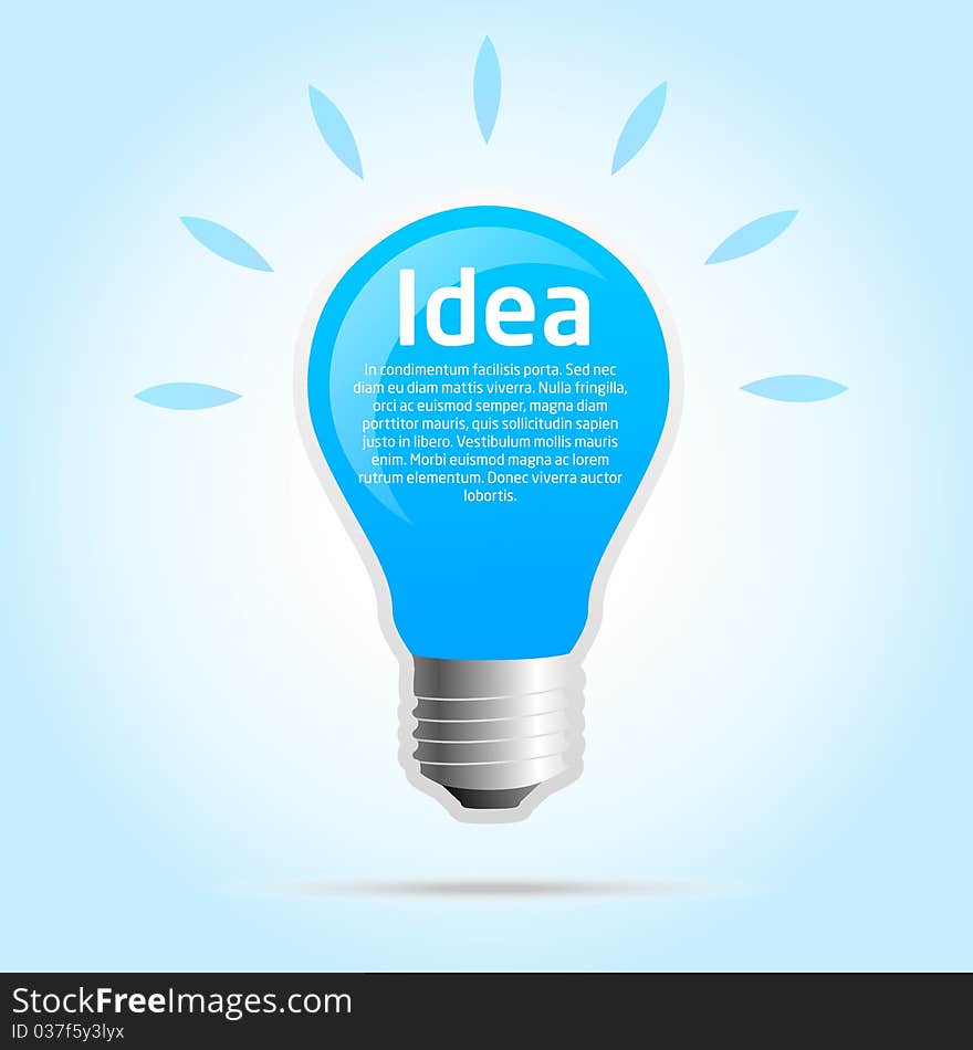 Idea Template Light Bulb