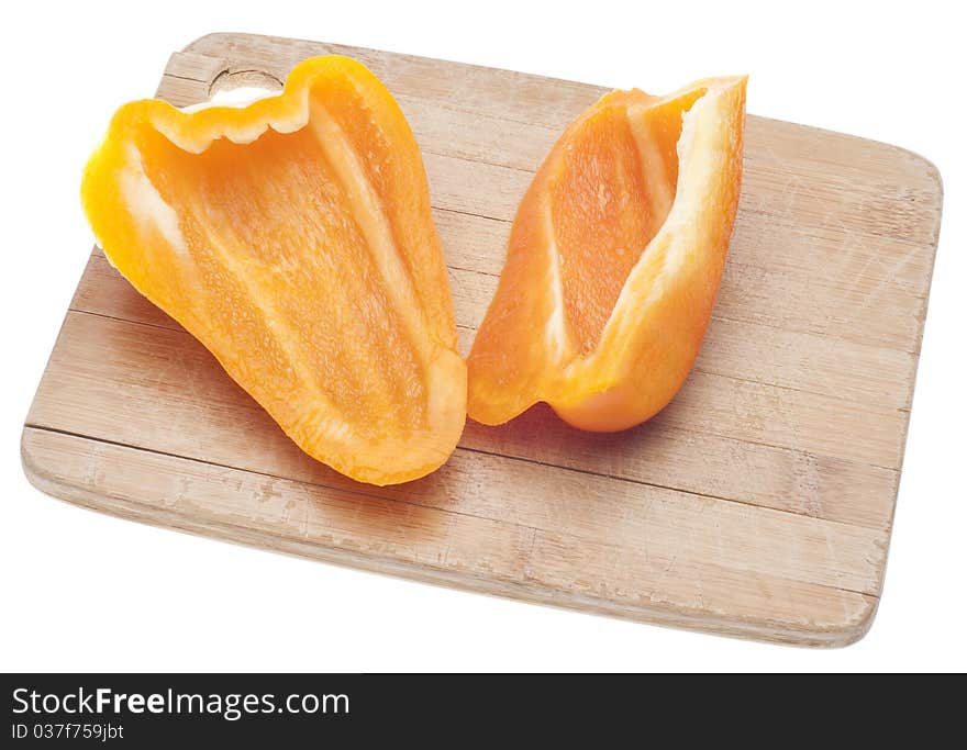 Sliced Orange Bell Peppers