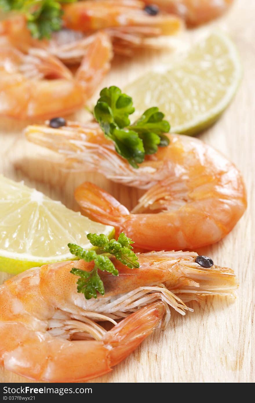 Shrimps With Parsley And Lemon