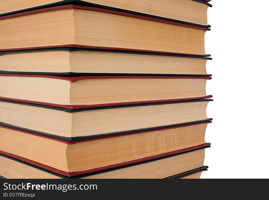 Books isolated on a white