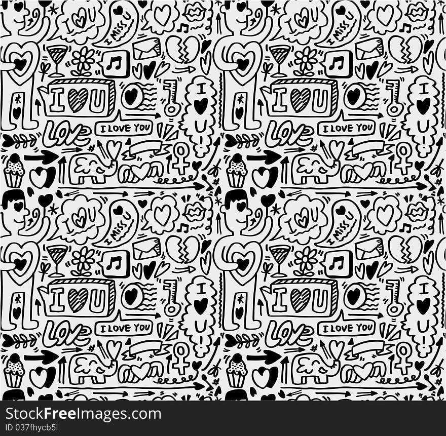 Seamless love patternseamless love pattern