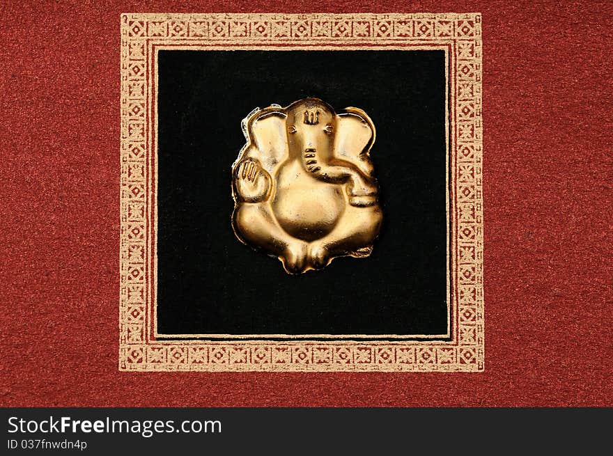 Hindu Gode Ganesha with elephant head and trunk