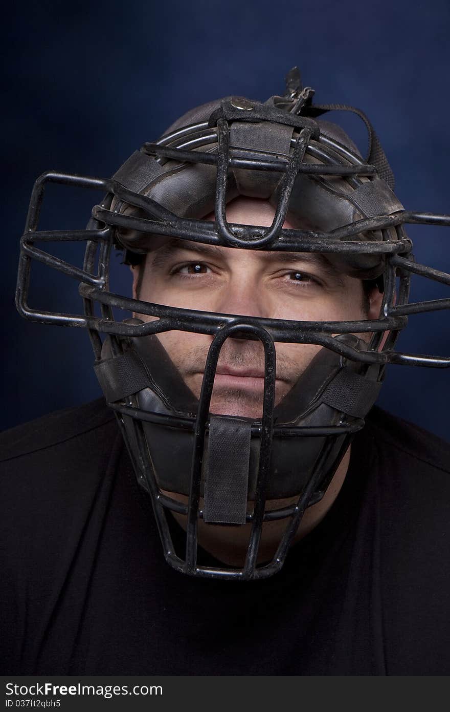 Man in a Catcher s Mask - Vertical