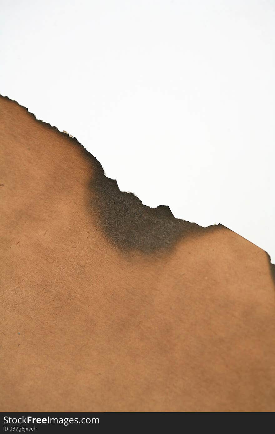 Burnt the edges of the old image of a brown colored paper. Burnt the edges of the old image of a brown colored paper