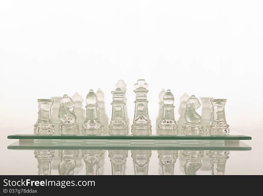 Beautiful glass chess