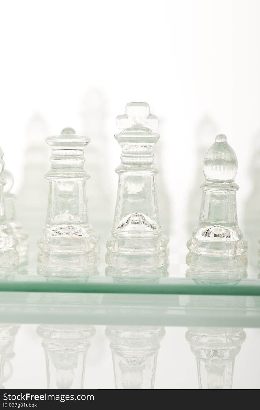 Beautiful glass chess