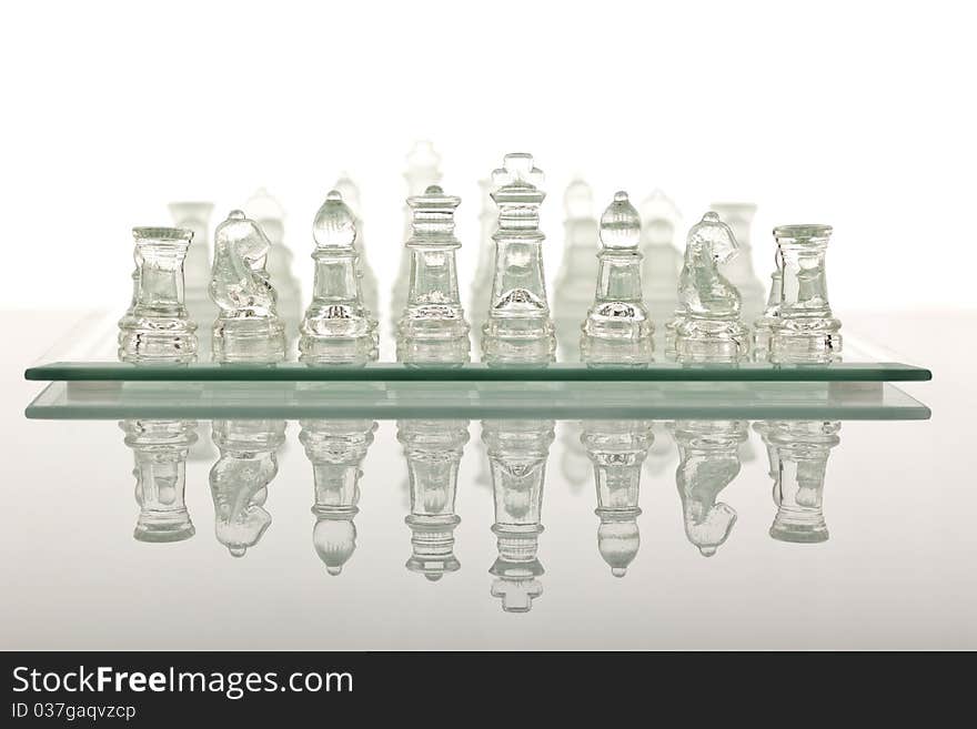 Beautiful glass chess