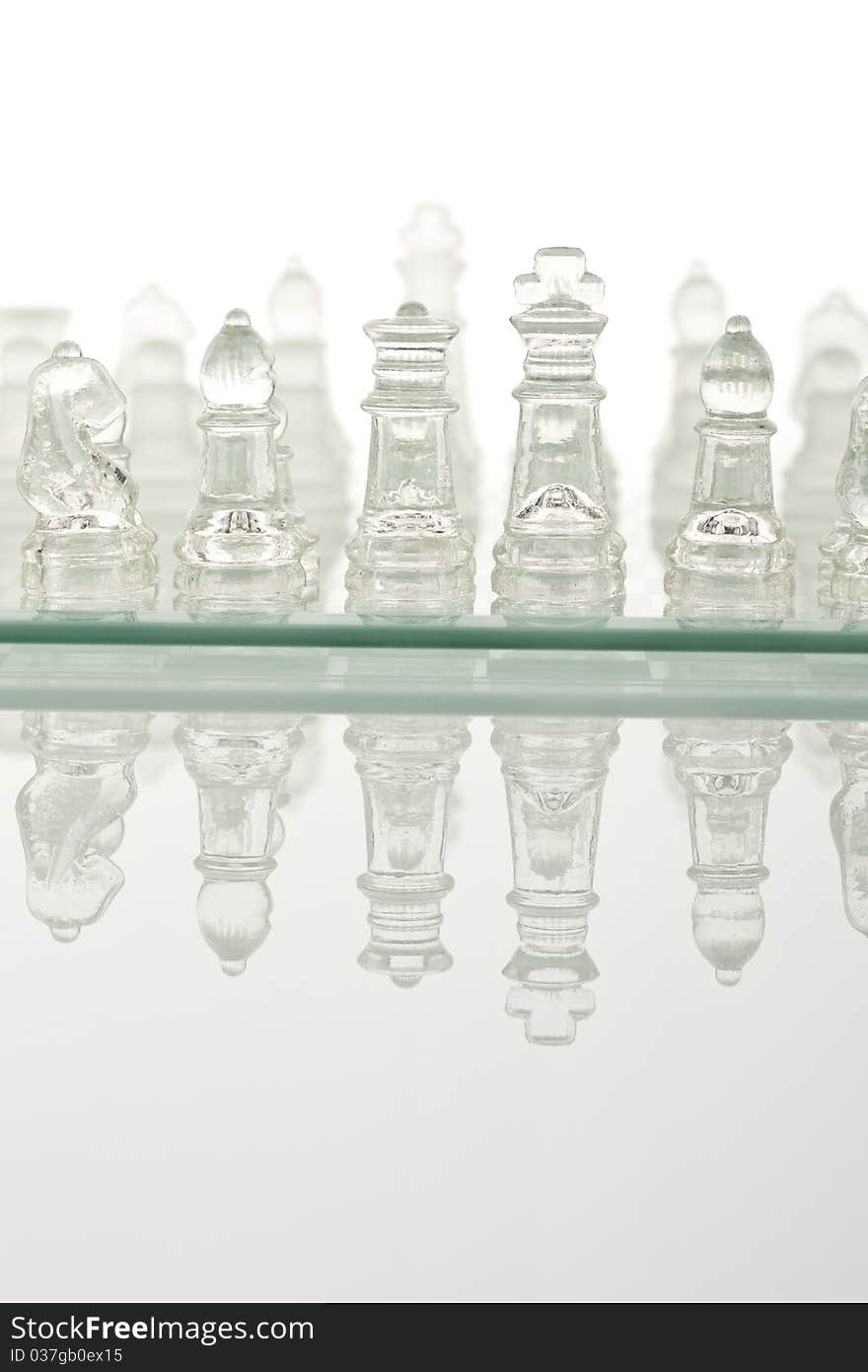 Beautiful glass chess