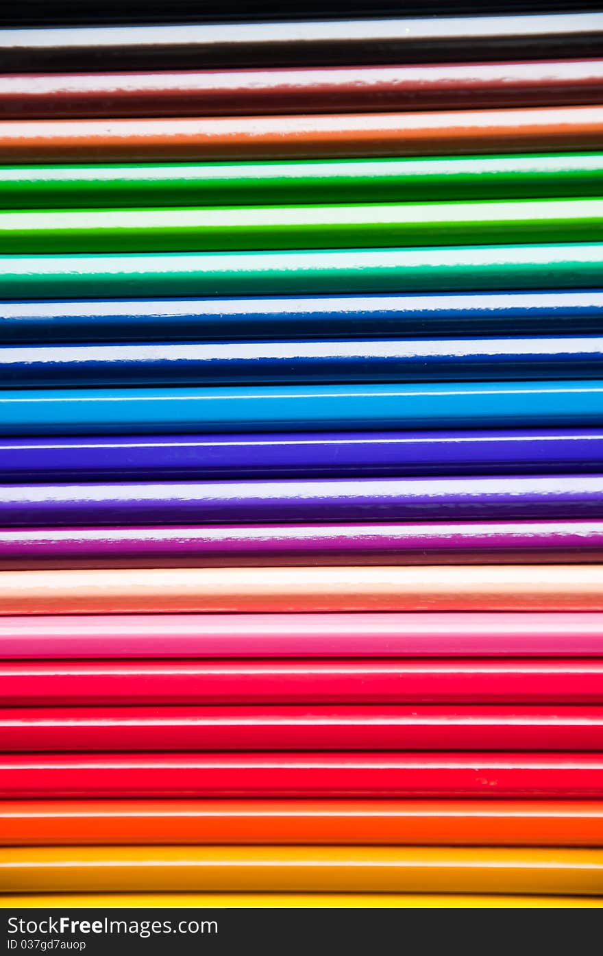 Crayon colours pencil for design and draw