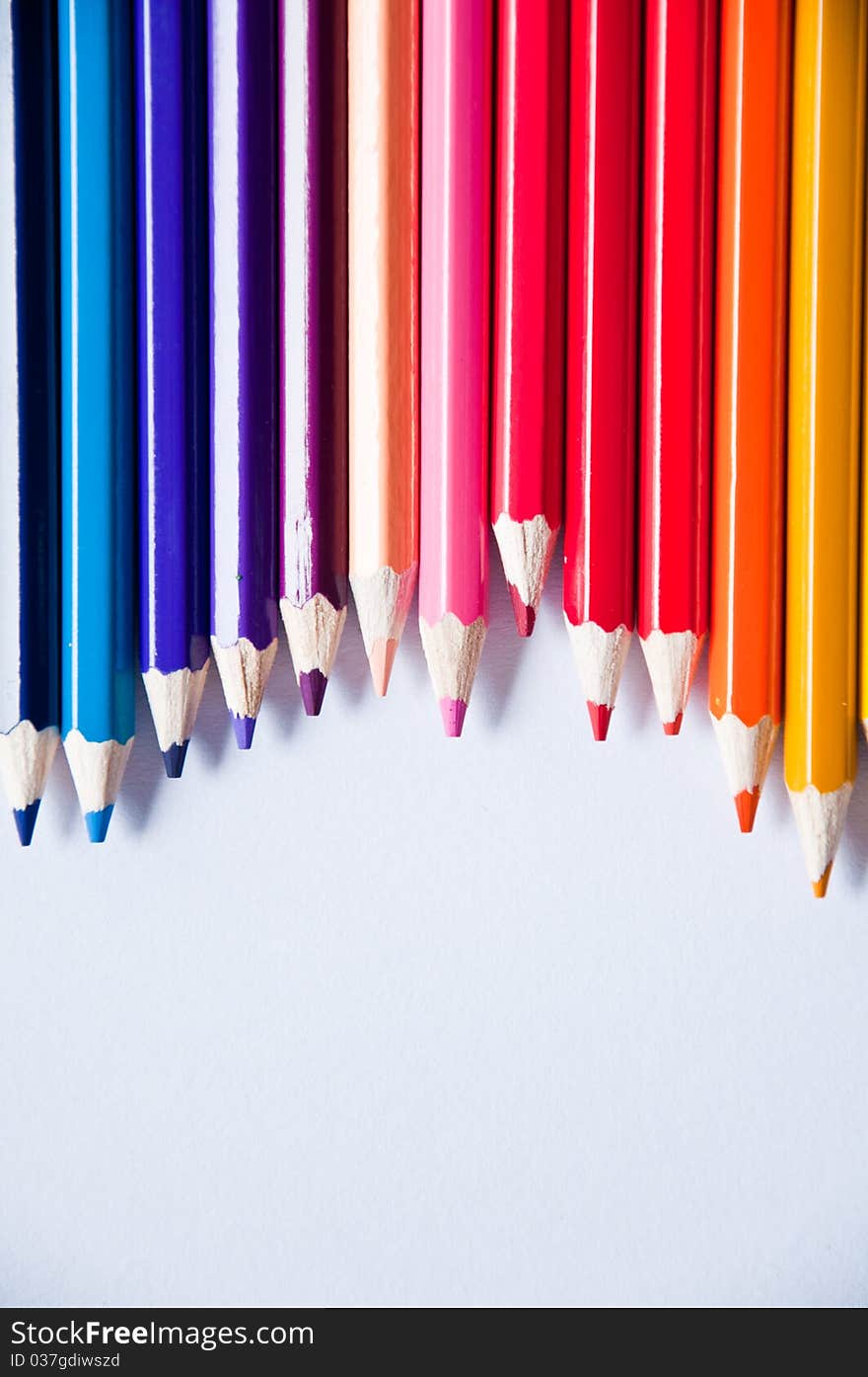 Crayon colours pencil for design and draw