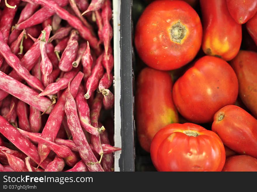 Photo of vegetables I made in summer market in Italy