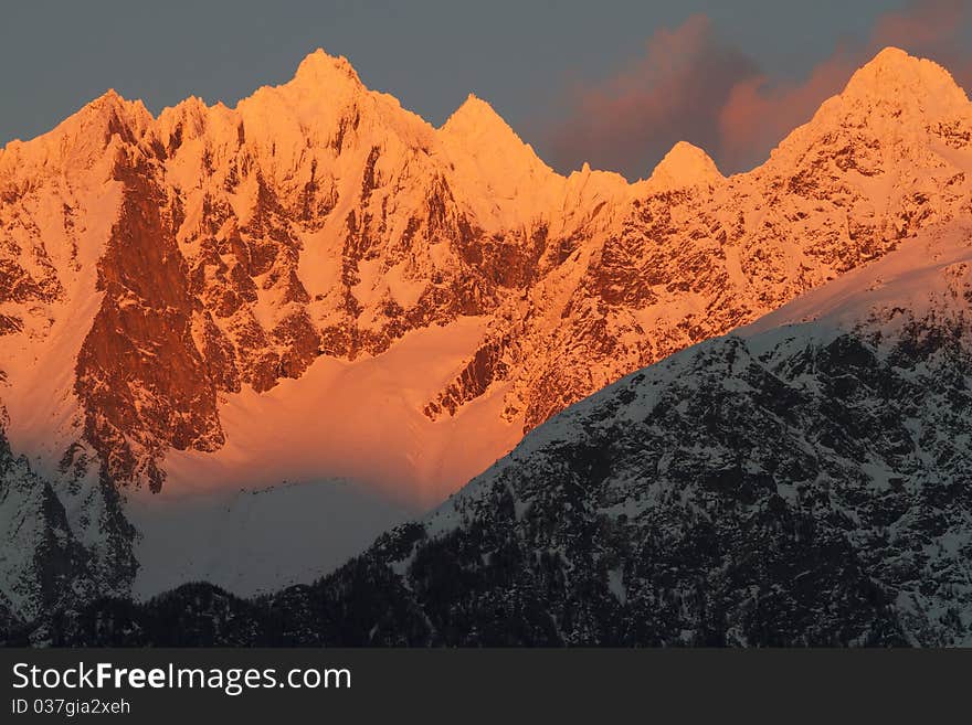 Baitone Peak, 3331 meters on the sea-level. Brixia province, Lombardy region, Italy