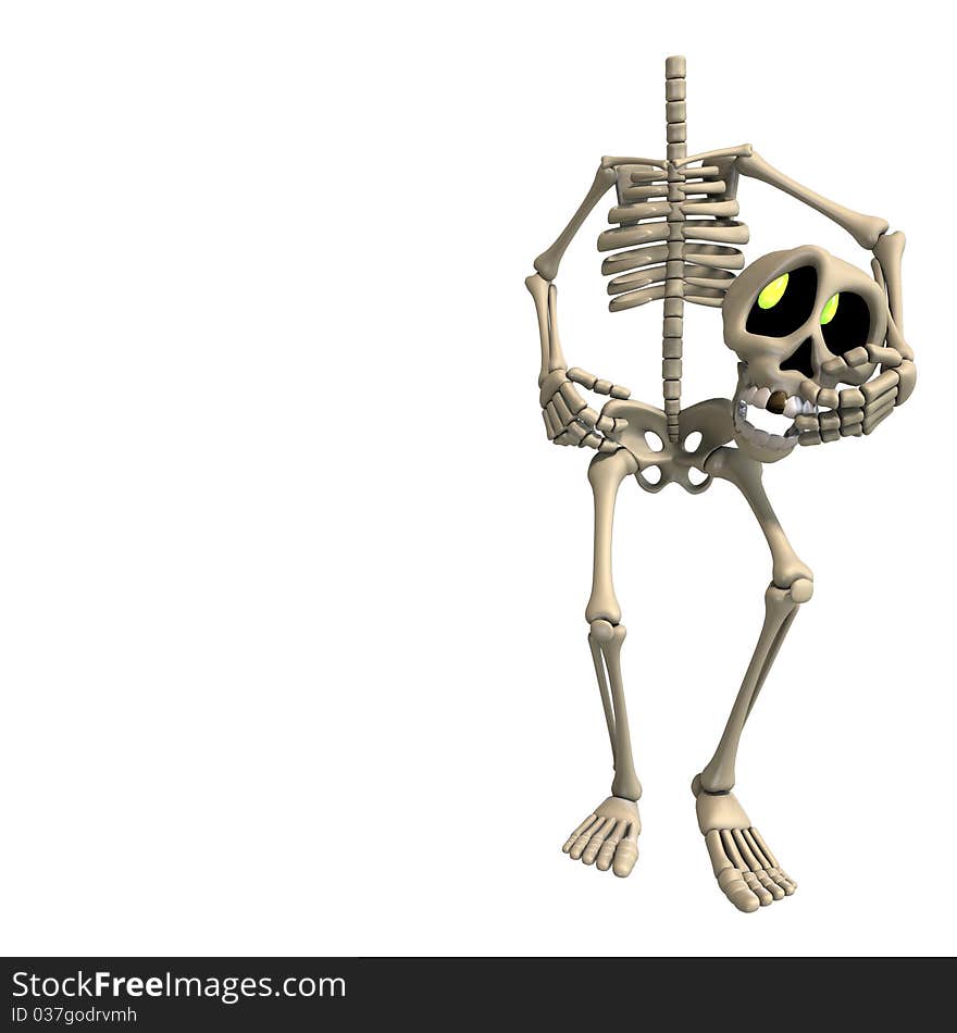 Very Funny Cartoon Skeleton