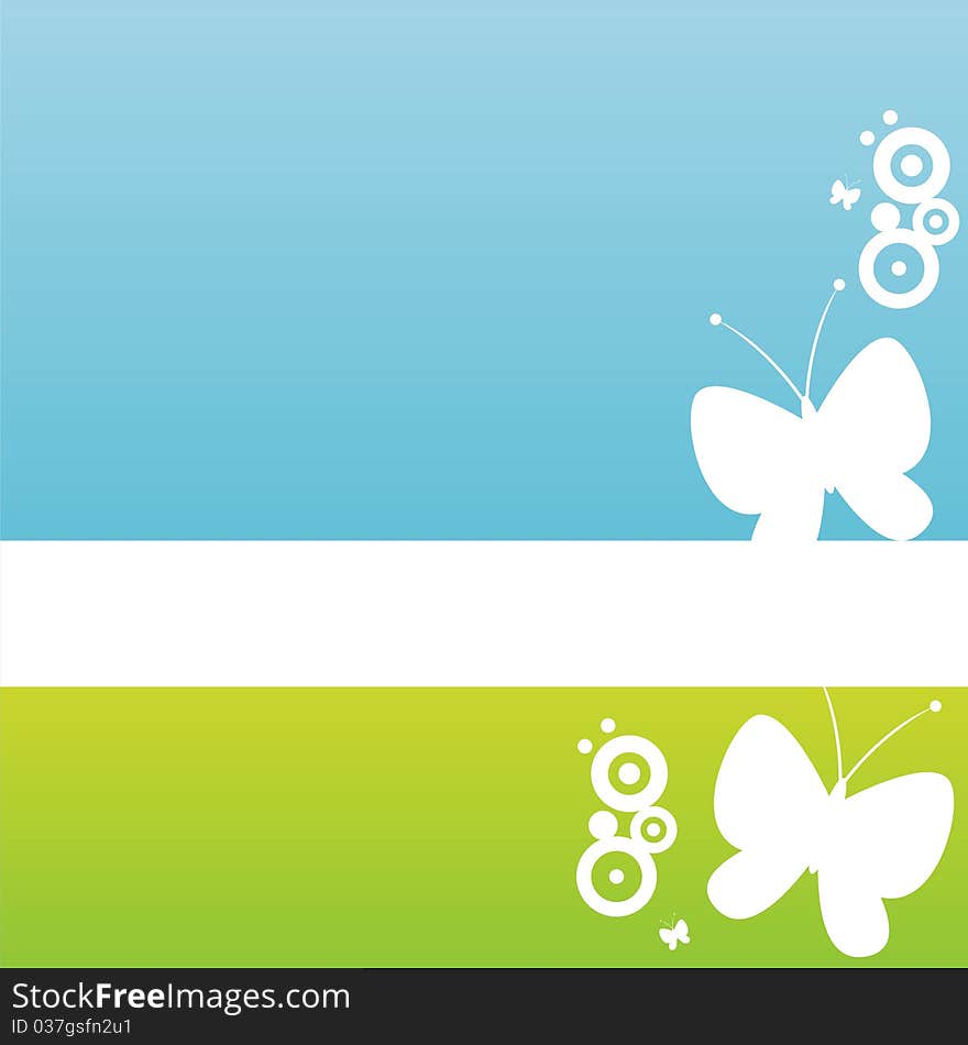 Modern background with white butterflies. Modern background with white butterflies