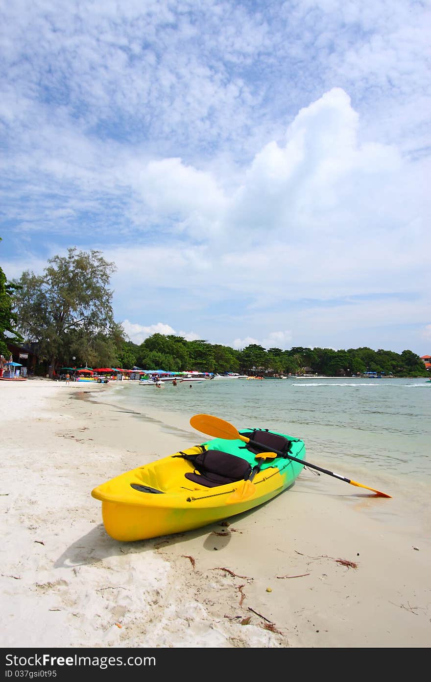 Kayak At Wong Duen Beach, Samed Island, Thailand