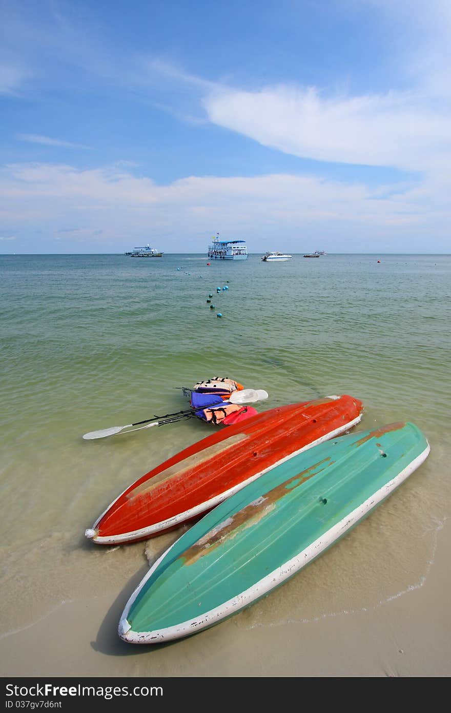 Kayak At Wong Duen Beach, Samed Island, Thailand