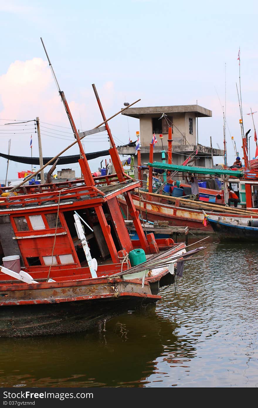 Fishing Ships, Chon Buri, Thailand. Fishing Ships, Chon Buri, Thailand