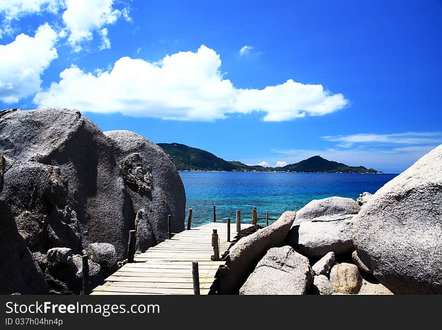 Rock on Beach, south of Thailand