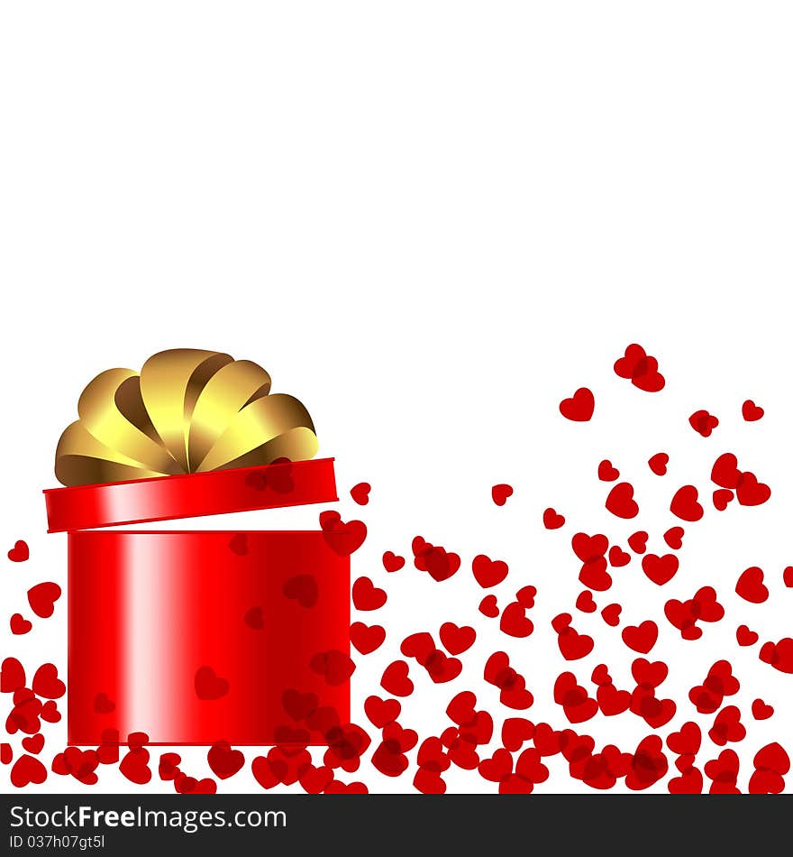 Red background by valentine's day