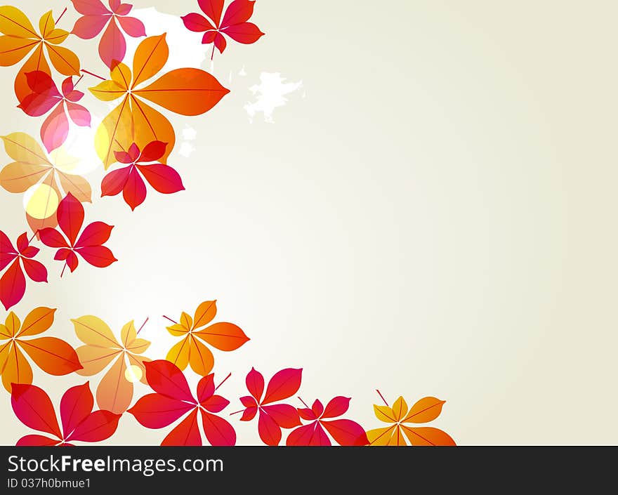 Abstract background with autumn leaves. Abstract background with autumn leaves