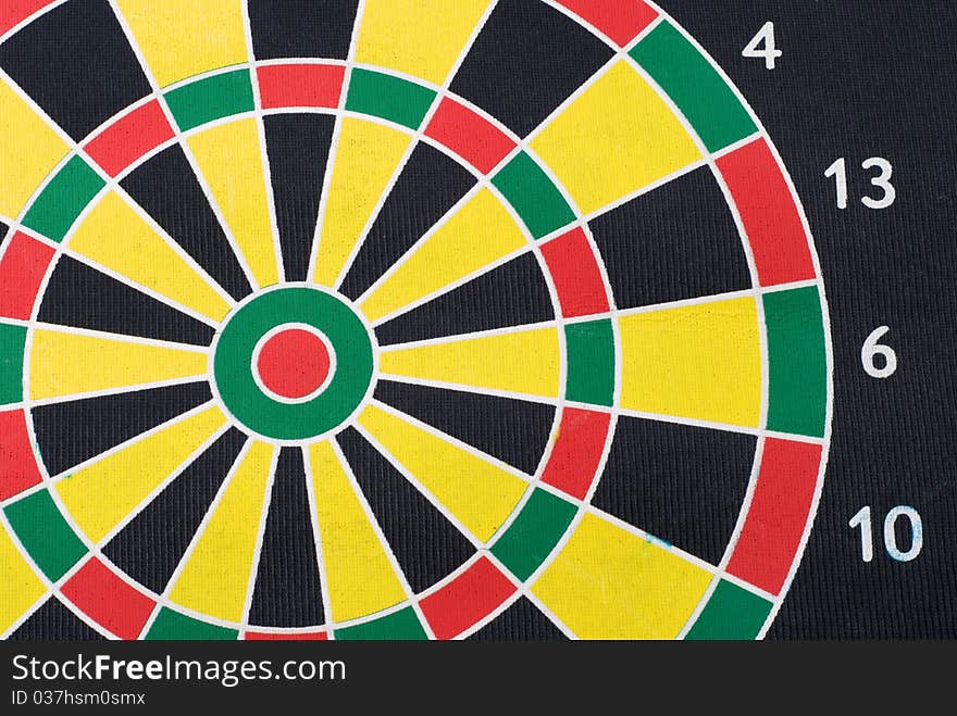 Multi-colored Target For Darts