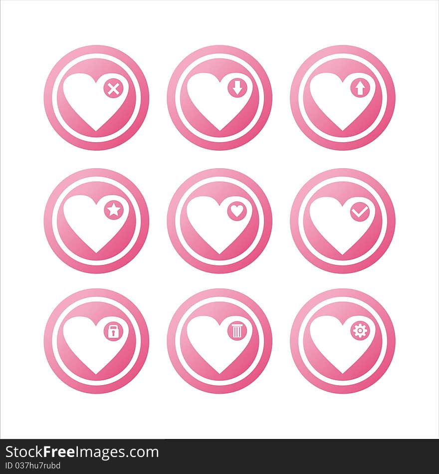 Pink Hearts Signs