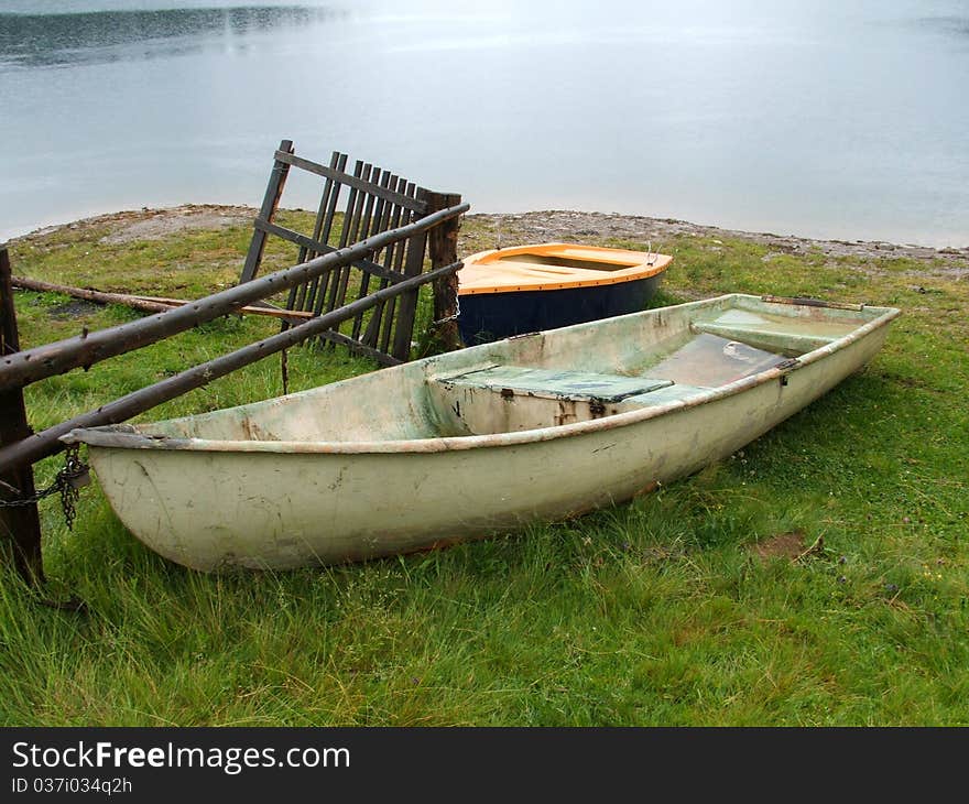 Couple of boats on the shore. Couple of boats on the shore