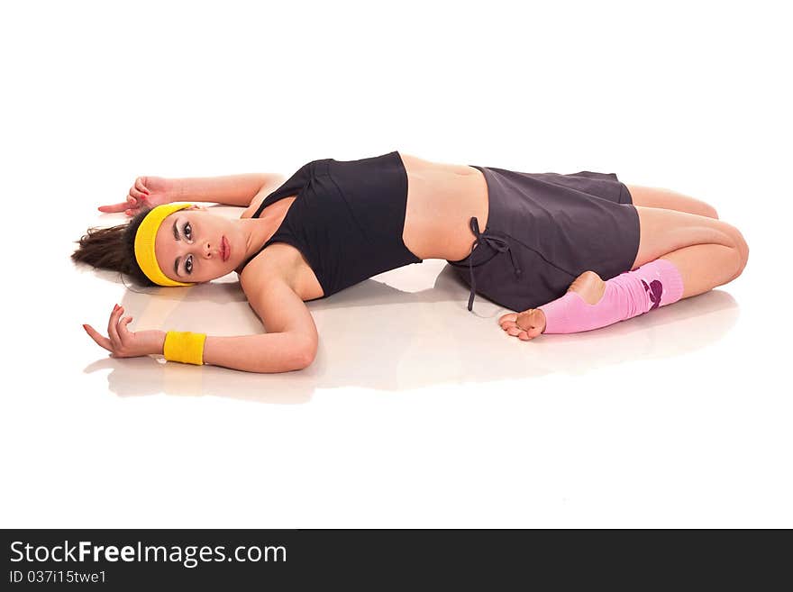 Young Girl Doing Exercises