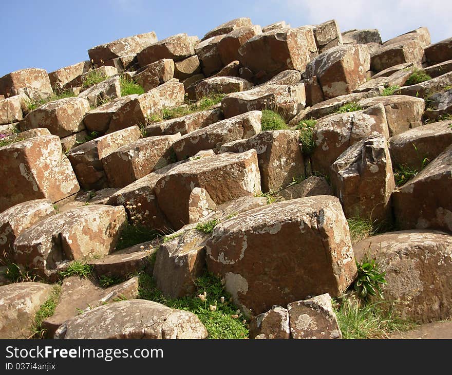 Giant's Causeway, tourist attraction in Northern Ireland.