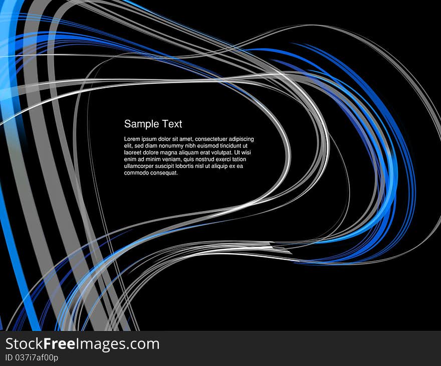 Dynamic interplay of lines on the subject of modern technologies, communications, progress, motion, flexibility and speed. Dynamic interplay of lines on the subject of modern technologies, communications, progress, motion, flexibility and speed