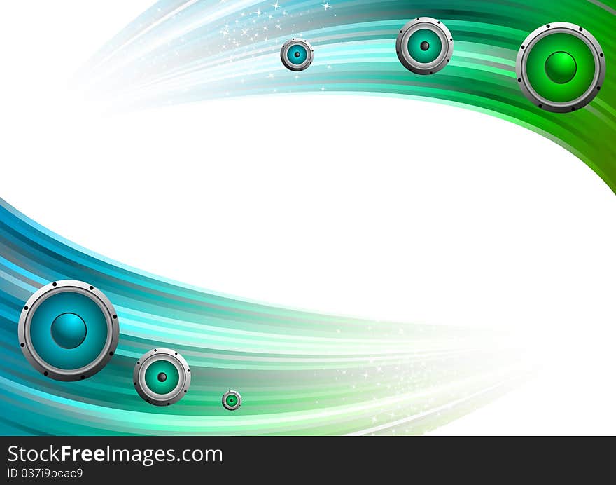 Abstract green background. Clip-art