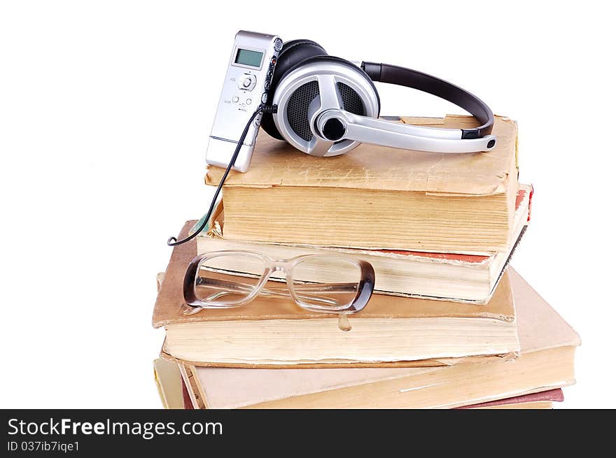 Books and headsets