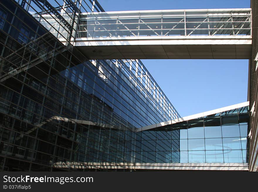 Modern Glass Building - Exterior