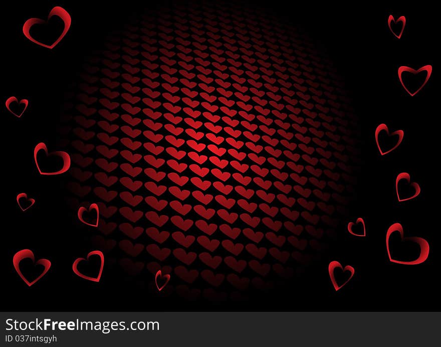 Vector valentine background. Clip-art