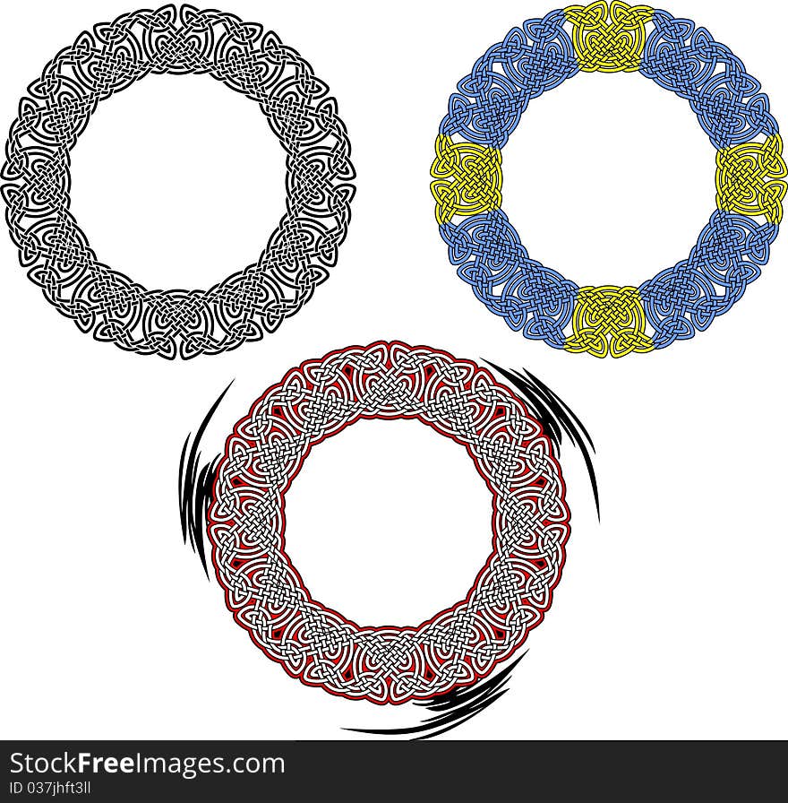 Vector illustration of celtic ornamental frame. Vector illustration of celtic ornamental frame