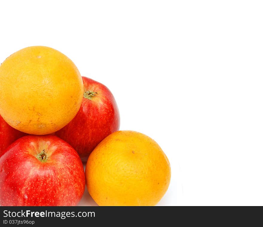 Apple and oranges food healthy