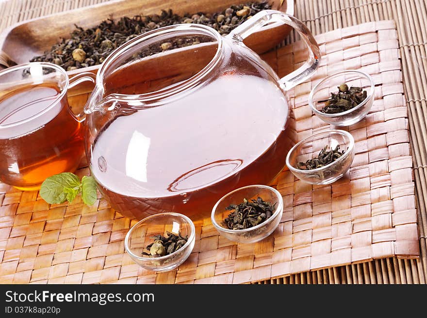 Healthy tea concept, studio shots