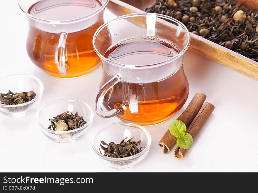 Healthy tea concept, studio shots