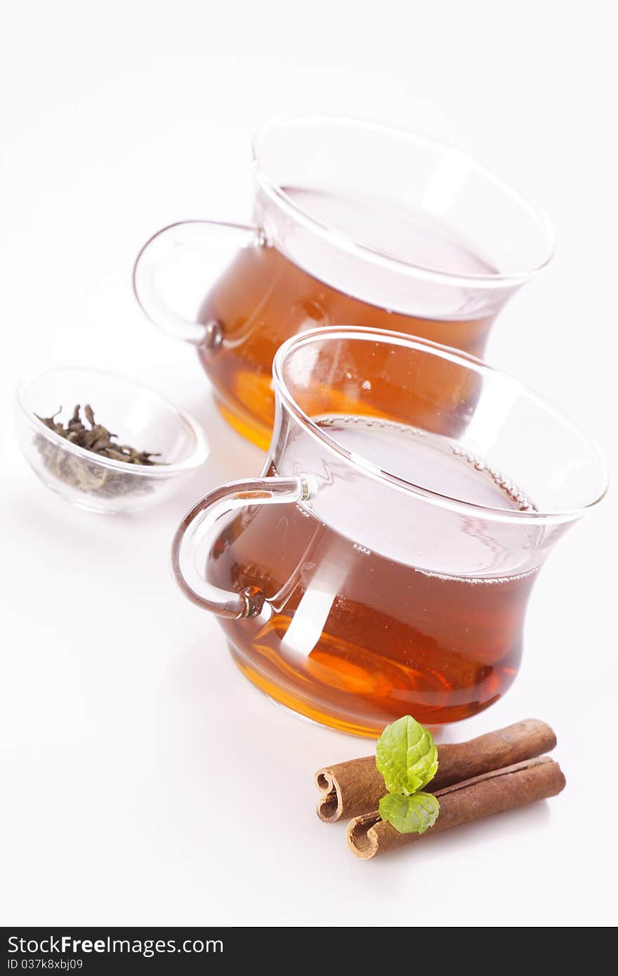 Healthy tea concept, studio shots