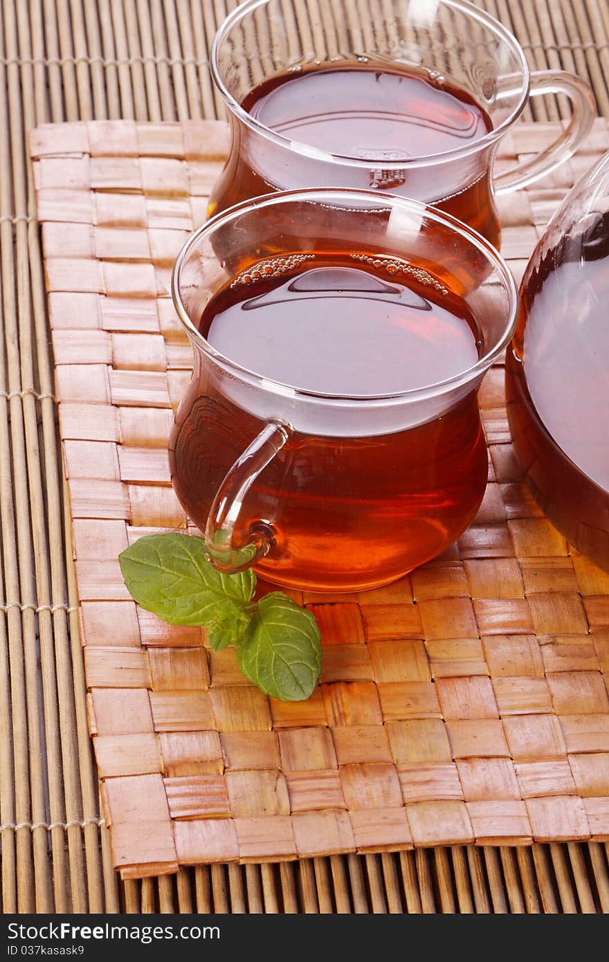 Healthy tea concept, studio shots