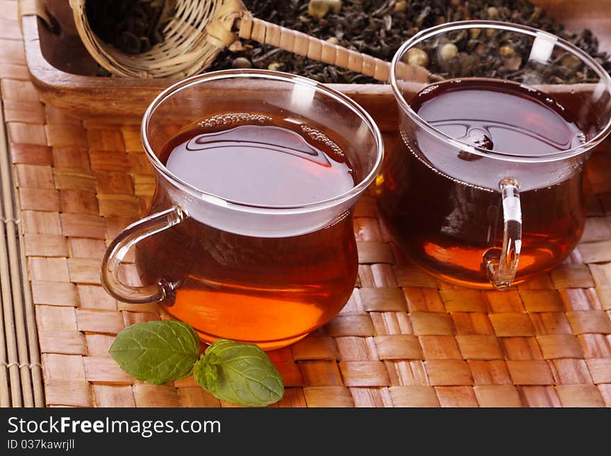 Healthy tea concept, studio shots