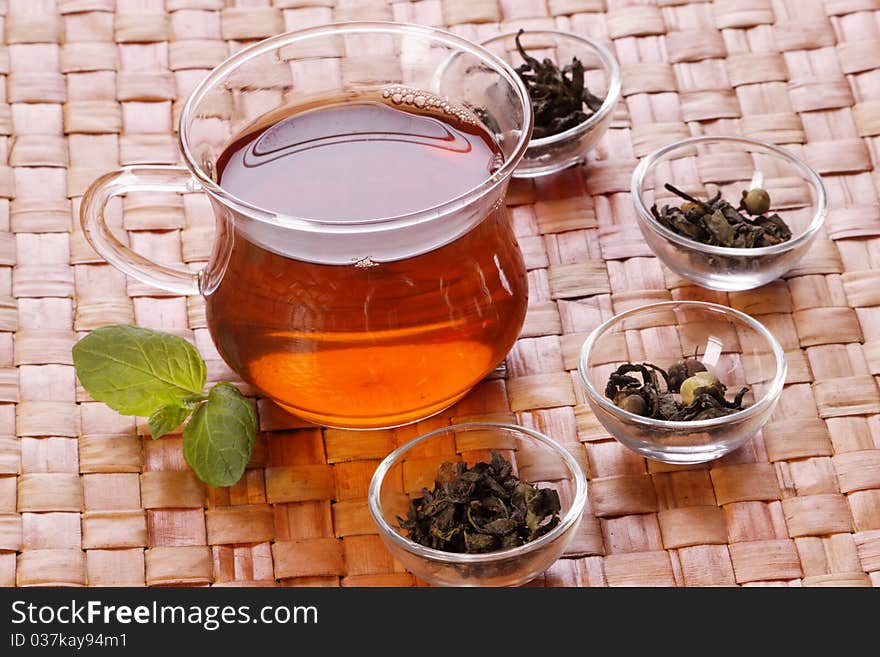 Healthy tea concept, studio shots