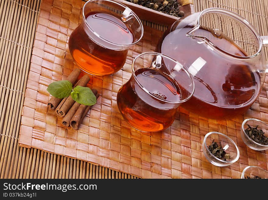 Healthy tea concept, studio shots