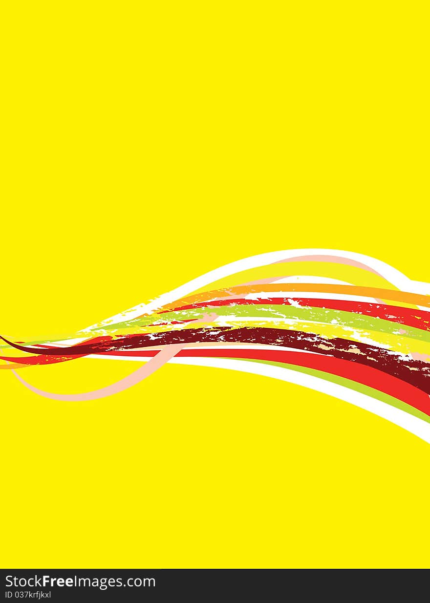 Swirling abstract line background